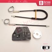 Renault Master MK2 Mascott Opel Movano A Iveco Daily 3 4 Interstar X70 İçin Sol Kapı Cam Kriko Seti - 2