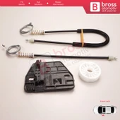 Renault Master MK2 Mascott Opel Movano A Iveco Daily 3 4 Interstar X70 İçin Sol Kapı Cam Kriko Seti - 3