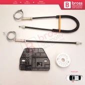 Renault Master MK2 Mascott Opel Movano A Iveco Daily 3 4 Interstar X70 İçin Sol Kapı Cam Kriko Seti - 1