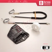 Renault Master MK2 Mascott Opel Movano A Iveco Daily 3 4 Interstar X70 İçin Sol Kapı Cam Kriko Seti - 5