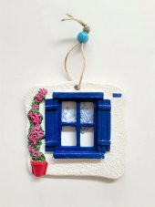 Bodrum Alaçatı Yazlık Evi Pencere Figürlü Balkon Bahçe Teras Duvar Süsü aa-187 - 1