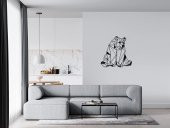 Geometrik Ayı Duvar Süsü Ev Ofis Dekoratif Duvar Süsü 67cm*68cm - 2