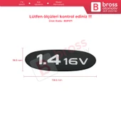 Renault Clio MK2 İçin Siyah 1.4 16V Sağ veya Sol Kapı Bandı Monogram Amblemi Çıta Yazısı 7700438090 - 4