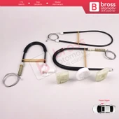 Skoda Octavia MK1 2001-2010 Makyajlı Kasa 1U0837462B İçin Elektrikli Ön Sağ Cam Kriko Tamir Seti - 5