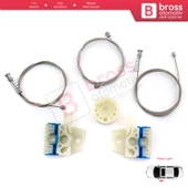 VW Tiguan MK1 5N 2007-2018 5-Kapı SUV 5N0837461 İçin Ön Sol Kapı Cam Kriko Tamir Seti - 2