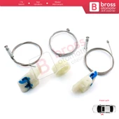 VW Tiguan MK1 5N 2007-2018 5-Kapı SUV 5N0837461 İçin Ön Sol Kapı Cam Kriko Tamir Seti - 5