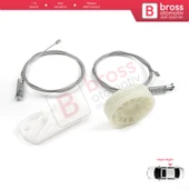 Mercedes CLK Class W209 C209 A209 2002-2009 Coupe Convertible İçin Arka Sağ Cam Kriko Tamir Seti thumbnail 5