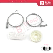 Mercedes CLK Class W209 C209 A209 2002-2009 Coupe Convertible İçin Arka Sağ Cam Kriko Tamir Seti thumbnail 1