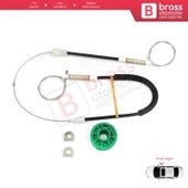 Audi A6 C4 4A 1994-1998 100 C4 4A 4/5 Kapı 4A0837462 İçin Elektrikli Ön Sağ Cam Kriko Tamir Seti - 1