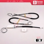 VW New Beetle Cabriolet Convertible 2003-2010 1Y0837462 İçin Elektrikli Ön Sağ Cam Kriko Tamir Seti - 4