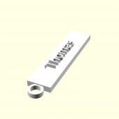 Thomas Kişiye Özel Üretim Zincirsiz Anahtarlık Sevgiliye Eşe Hediyelik Tag Askı Organik Plastikten - 2