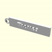 Thomas Kişiye Özel Üretim Zincirsiz Anahtarlık Sevgiliye Eşe Hediyelik Tag Askı Organik Plastikten - 5