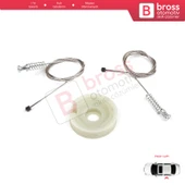 Ford Focus MK1 1998-2005 4/5 Kapı Hatchback Sedan Wagon 1138204 İçin Arka Sol Cam Kriko Tamir Seti - 3