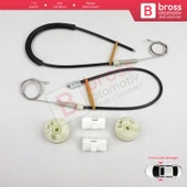 Citroen Saxo S0 S1 1996-2003 5-Kapı 9221H2 9222H4 İçin Ön Sol veya Sağ Kapı Cam Kriko Tamir Seti - 2