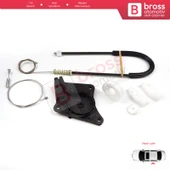 VW New Beetle Cabriolet Convertible 2003-2010 1Y0898291 İçin Elektrikli Arka Sol Cam Kriko Seti thumbnail 5