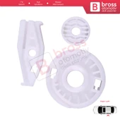 VW Beetle Cabriolet 2003-2010 İçin Arka Sol Sürgülü Cam Seti - 5