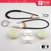 Citroen Saxo S0 S1 1996-2003 5-Kapı 9221H2 9222H4 İçin Ön Sol veya Sağ Kapı Cam Kriko Tamir Seti - 3