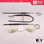 Audi A2 8Z 8Z0 1999-2005 5-Kapı Hatchback 8Z0837461 İçin Elektrikli Ön Sol Cam Kriko Tamir Seti - 2