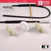 Audi A2 8Z 8Z0 1999-2005 5-Kapı Hatchback 8Z0837461 İçin Elektrikli Ön Sol Cam Kriko Tamir Seti - 5