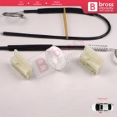 Audi A2 8Z 8Z0 1999-2005 5-Kapı Hatchback 8Z0837461 İçin Elektrikli Ön Sol Cam Kriko Tamir Seti - 4