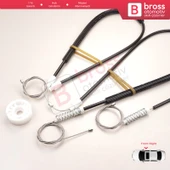 Peugeot 206 CC 2D T16 2000-2008 2-Kapı Coupe Cabrio 9648636980 İçin Ön Sağ Cam Kriko Tamir Seti - 3