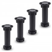 Mobilya Dolap Ünite Tezgah Ayağı Ayarlanabilir 12 cm Siyah Denge Ayak (4 ADET) - 1