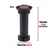 Mobilya Dolap Ünite Tezgah Ayağı Ayarlanabilir 12 cm Siyah Denge Ayak (4 ADET) - 3