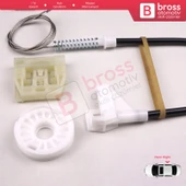 Skoda Octavia MK1 1U 2001-2010 Makyajlı Kasa İçin Elektrikli Arka Sağ Kapı Cam Kriko Tamir Seti - 4