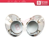 Renault Megane MK3 İçin Sis Far Çerçeve Seti Nikelajlı 261521021R thumbnail 1