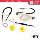 VW Golf MK4 1J1 1997-2006 2/3 Kapı HB Coupe 1J3837462 İçin Elektrikli Sağ Kapı Cam Kriko Tamir Seti - 5