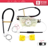 VW Golf MK4 1J1 1997-2006 2/3 Kapı HB Coupe 1J3837462 İçin Elektrikli Sağ Kapı Cam Kriko Tamir Seti - 1