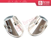 Renault Megane MK3 İçin Sis Far Çerçeve Seti Nikelajlı 261521021R thumbnail 2