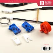 Renault Espace MK4 J81 JK JK0/1 2002-2015 8200017894 İçin Elektrikli Ön Sağ Cam Kriko Tamir Seti - 4