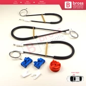 Renault Espace MK4 J81 JK JK0/1 2002-2015 8200017894 İçin Elektrikli Ön Sağ Cam Kriko Tamir Seti - 2