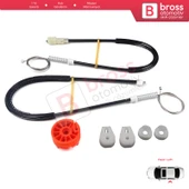 Citroen C3 Pluriel MK1 Cabrio Convertible 2003-2010 İçin Elektrikli Arka Sol Cam Kriko Tamir Seti thumbnail 1