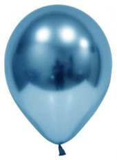 BALON KROM PARLAK 10 İNC MAVİ 50 ADET - 4