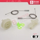 Fiat Punto Grande Evo 3 199 2005-2024 3/5-Kapı 51723315 İçin Elektrikli Ön Sağ Cam Kriko Tamir Seti thumbnail 4