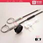 Fiat Albea Siena Palio MK1 171 172 178 1996-16 4/5 Kapı İçin Elektrikli Ön Sağ Cam Kriko Tamir Seti - 5