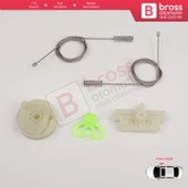 Fiat Punto Grande Evo 3 199 2005-2024 3/5-Kapı 51723315 İçin Elektrikli Ön Sağ Cam Kriko Tamir Seti thumbnail 2