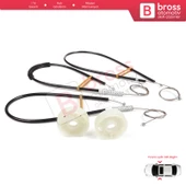 Smart Roadster 452 2003-2005 Coupe Convertible İçin Ön Sağ veya Sol Cam Kriko Tamir Seti thumbnail 5