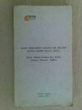 KPDS SEVİYE TESPİT SINAVI ÖSYM YAY 91 - 1