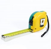BTS 12296 Şerit Metre Sarı Yeşil Stoplu 5 m x 25 mm - 2
