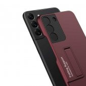 Galaxy S22 Plus Wireless Şarj Destekli Kılıf Standlı Ays Kapaklı thumbnail 6