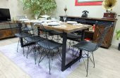 Ntconcept Doğal Ağaç Yemek Masası -  (100CM-210CM MASA) - 1