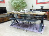 Ntconcept Doğal Ağaç Yemek Masası -  (100CM-210CM MASA) - 1