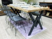 Ntconcept Doğal Ağaç Yemek Masası -  (85CM-125CM MASA) - 1