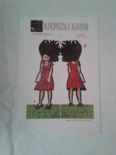 KIRMIZILI KADIN KARİKATÜR KATLAMA KARTONU (MİZAH DERGİSİ HEDİYESİ) - 1
