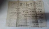 SİİRT GAZETESİ 29 EYLÜL 1977- KURTALAN ÇİMENTO FABRİKASINDA YANGIN-İHSAN SABRİ ÇAĞLAYANGİL AMERİKADA - 1