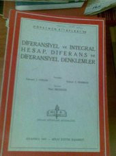 DİFERANSİYEL VE İNTEGRAL HESAP DİFERANS VE DİFER - 1
