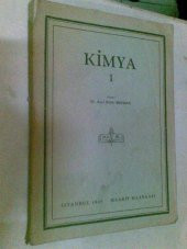 AVNİ REFİK BEKMAN KİMYA 1 1945 - 1